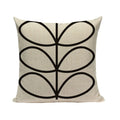 Axyaa Woven Flower Tree Cushion Cover - Black & White Decorative Pillowcase