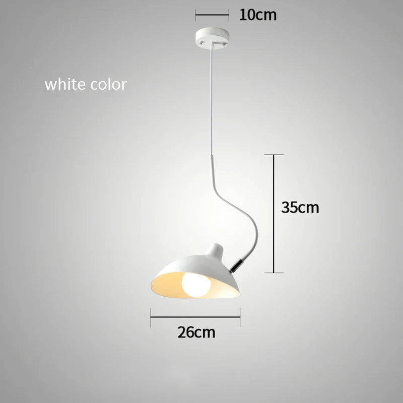 Axyaa Nordic Serge Pendant Lamp Iron Rotating Lighting Sconce Decor 110-220V