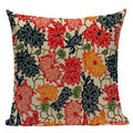 Axyaa Japanese Style Decorative Cushion Covers- Crane Fish Design for Home Decor