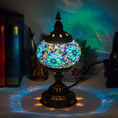 Mediterranean Style Turkish Table Lamp by Axyaa: Hand-Inlaid Glass Mosaic for Bedroom & Living Room