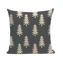 Axyaa Woven Flower Tree Cushion Cover - Black & White Decorative Pillowcase