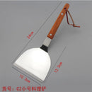Axya Stainless Steel Turner Spatula Scraper with Wooden Handle