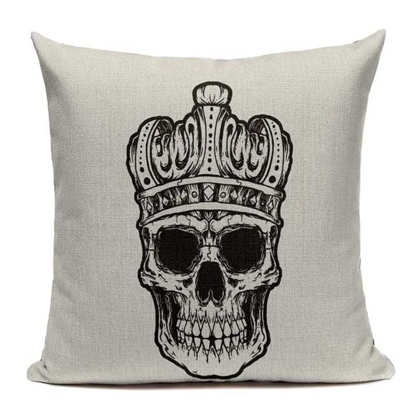 Axyaa Mexican Skull Cushion Covers: High-Quality Black Throw Pillow Cases