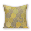 Geometric Linen Cushion Cover for Home Decor - Axyaa's Stylish Throw Pillow Case
