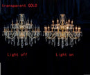 Axyaa 18-Arm K9 Crystal Double Layer Chandelier