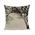 Axyaa Woven Flower Tree Cushion Cover - Black & White Decorative Pillowcase
