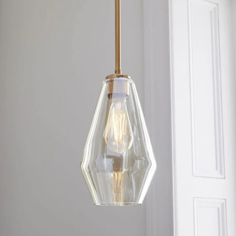 Axyaa Nordic Modern Glass Pendant Light for Kitchen, Living Room, Bedroom, Loft LED E26 E27