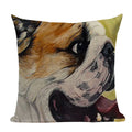 Axyaa Cute Dog Pillow Cases Cartoon Animal Decorative Pillows for Couch