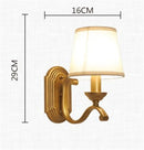 Axyaa Vintage Retro Metal Glass Wall Sconce Classic Light Fixture Lighting