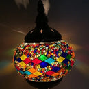 Axyaa Mediterranean Style Glass Mosaic Table Lamp