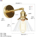 Axyaa Copper LED Glass Ball Wall Lamp: Nordic Modern Bedroom Bathroom Sconce