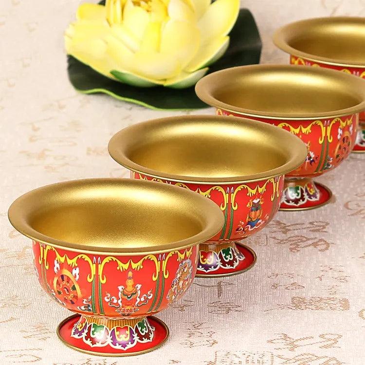 Axya Tibetan Buddha Bowls Tantra Talisman Cups Set