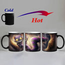 Axyaa Smile Cat Color Changing Coffee Mug, 11oz - Perfect Christmas Gift
