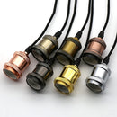 Axyaa Retro Edison Pendant Light with E27 Lamp Holder Socket