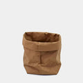 Axyaa Round Brown Washable Storage Hamper Planters Herb Basket Bin Pot