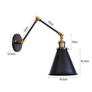 Axyaa Antique Adjustable Iron Loft Wall Sconce LED Industrial Wall Lights