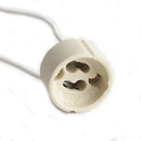 Axyaa Ceramic Gu10 Socket Holder for 110v-220v Bulbs