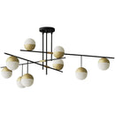 Axya Glass Ball Pendant Light for Luxury Living Room, Villa, and Restaurant