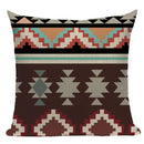 Axyaa Boho Plaid Stripes Pillow Cover 45x45cm Sofa Chair Custom Print Square