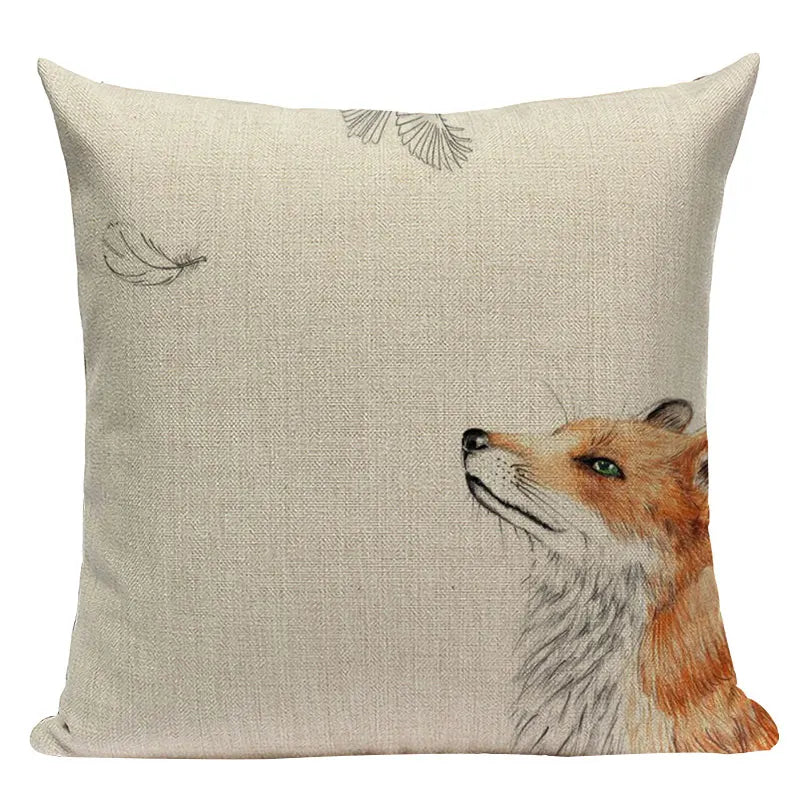 Axyaa Geometric Cushion Covers - Monkey Horse Print, Custom Home Décor, Throw Pillows