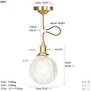 Axyaa Nordic Style LED Copper Glass Pendant Lamp for Home, Bar, Dinning Room
