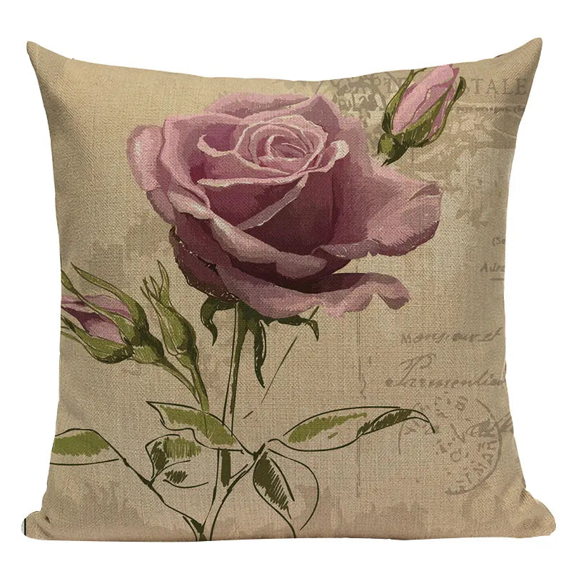 Axyaa Nordic Animal Plant Decorative Pillow Case Covers for Sofa