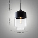 Axyaa Glass Nordic Pendant Lamp for Dinning Room and Cafe, Modern Industrial Lighting Fixtures