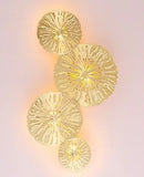 Axyaa Gold Metal Sconces LED Wall Lamp Indoor Lighting Fixtures