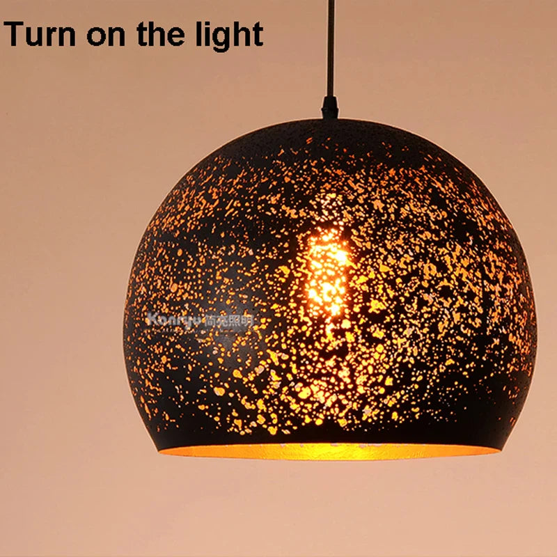 Axyaa Nordic Loft Retro Rust Pendant Light for Bar & Restaurant