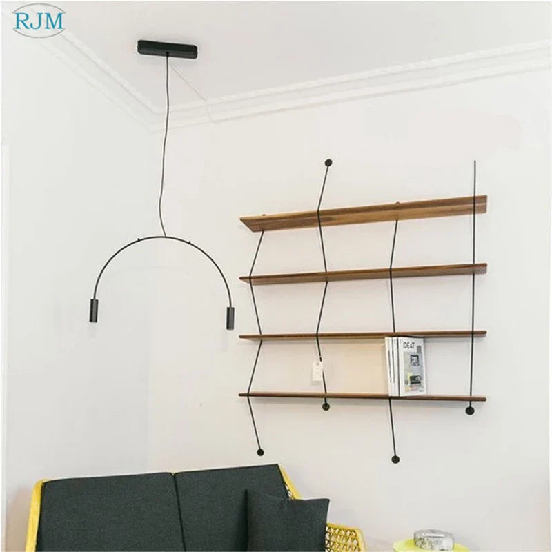 Axyaa Postmodern Arch Chandelier: Creative Personality Design for Home, Restaurant, Café, Study