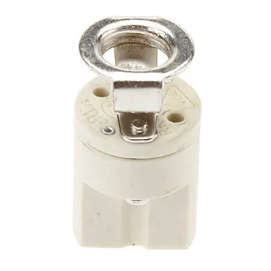 Axyaa White Ceramic G9 Lamp Holder Base 110V-220V Douille Soquete for G9 Socket