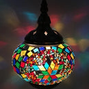 Axyaa Mediterranean Style Glass Mosaic Table Lamp