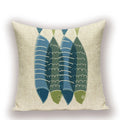 Axyaa Nordic Fish Cushion Covers – High Quality Decorative Pillows