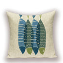 Axyaa Nordic Fish Cushion Covers – High Quality Decorative Pillows