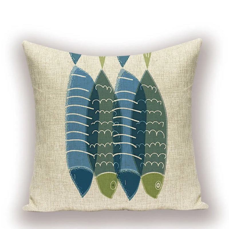 Axyaa Nordic Fish Cushion Covers – High Quality Decorative Pillows