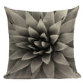 Geometric Meditation Decorative Throw Pillow Cover Axyaa Black White Linen Square Case