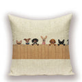 Axyaa Cartoon Cushion Cover 45x45cm - High Quality Pillowcase for Living Room