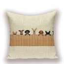 Axyaa Cartoon Cushion Cover 45x45cm - High Quality Pillowcase for Living Room