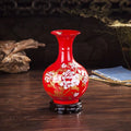 Axyaa Elegant Chinese Cloisonne Vase: Luxury Porcelain Ornament for Home Decor