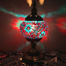 Axyaa Mediterranean Style Glass Mosaic Table Lamp
