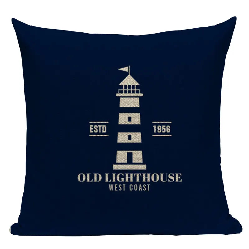Nautical Anchor Throw Pillow Cover - Axyaa Branded Home Decor Collection