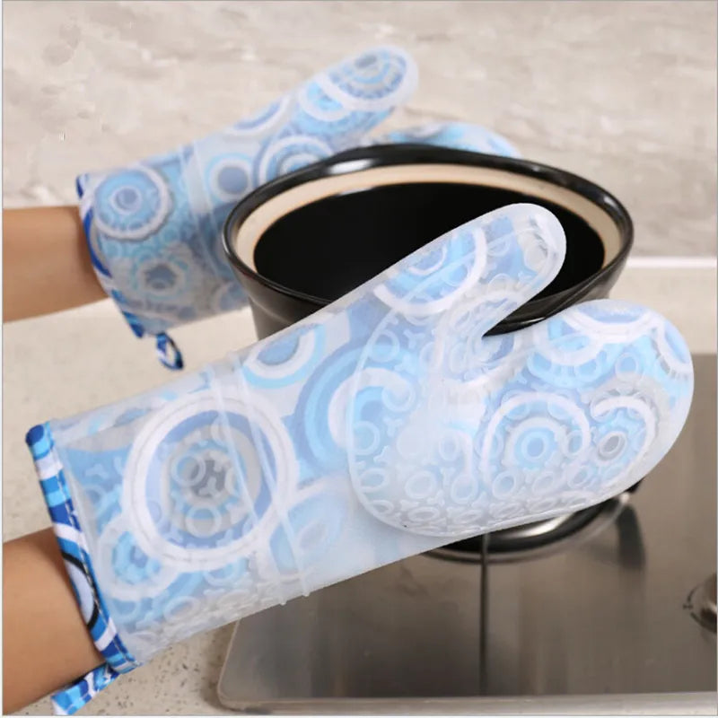 Axya Silicone Oven Mitt: Heat Resistant, Non-slip, High Quality Oven Gloves