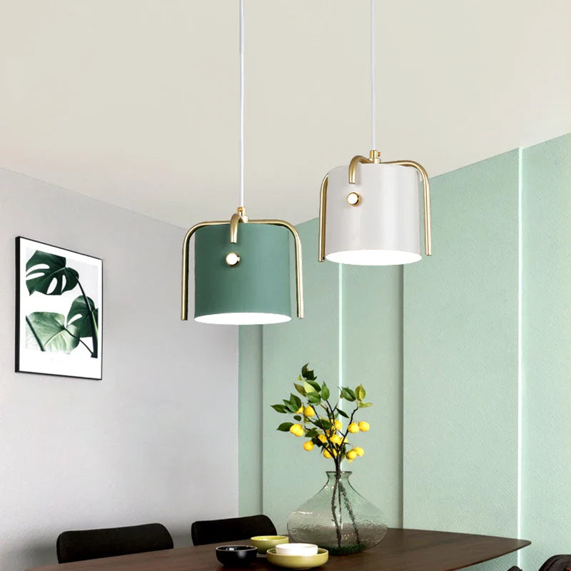 Axyaa Wood Pendant Lights Nordic Design LED Fixture Kitchen Island Bar Decor E27