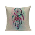 Axyaa Cotton Linen Feather Cushion Cover for Home Decor