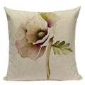 Axyaa Velvet Deer Floral Stripes Pillow Cover for Sofa Beds and Car