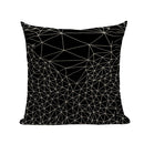Axyaa Geometric Wave Dots Line Spring Cushion Cover - Black White - Custom Home Decor Pillow Cover