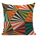 Axyaa Geometric Linen Cushion Cover Multicolour Decorative Pillow for Home Sofa