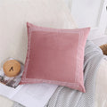 Axyaa Velvet Embroidery Cushion Cover | Home Decor Pillow Case 45x45cm