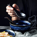 Axya Kiln Glazed Ceramic Ramen Bowl for Family Restaurant, Large Soup Bowl for Noodles