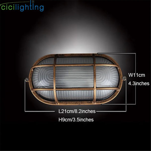 Axyaa Vintage Waterproof Wall Light Outdoor Porch Lighting